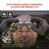 Ergodyne Skullerz ARKYN Anti-Scratch and Enhanced Anti-Fog Safety Goggles with Elastic Strap, Clear 60308